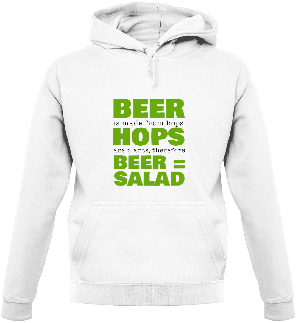 Beer = Salad Unisex Hoodie Beer = Salad Unisex Hoodie