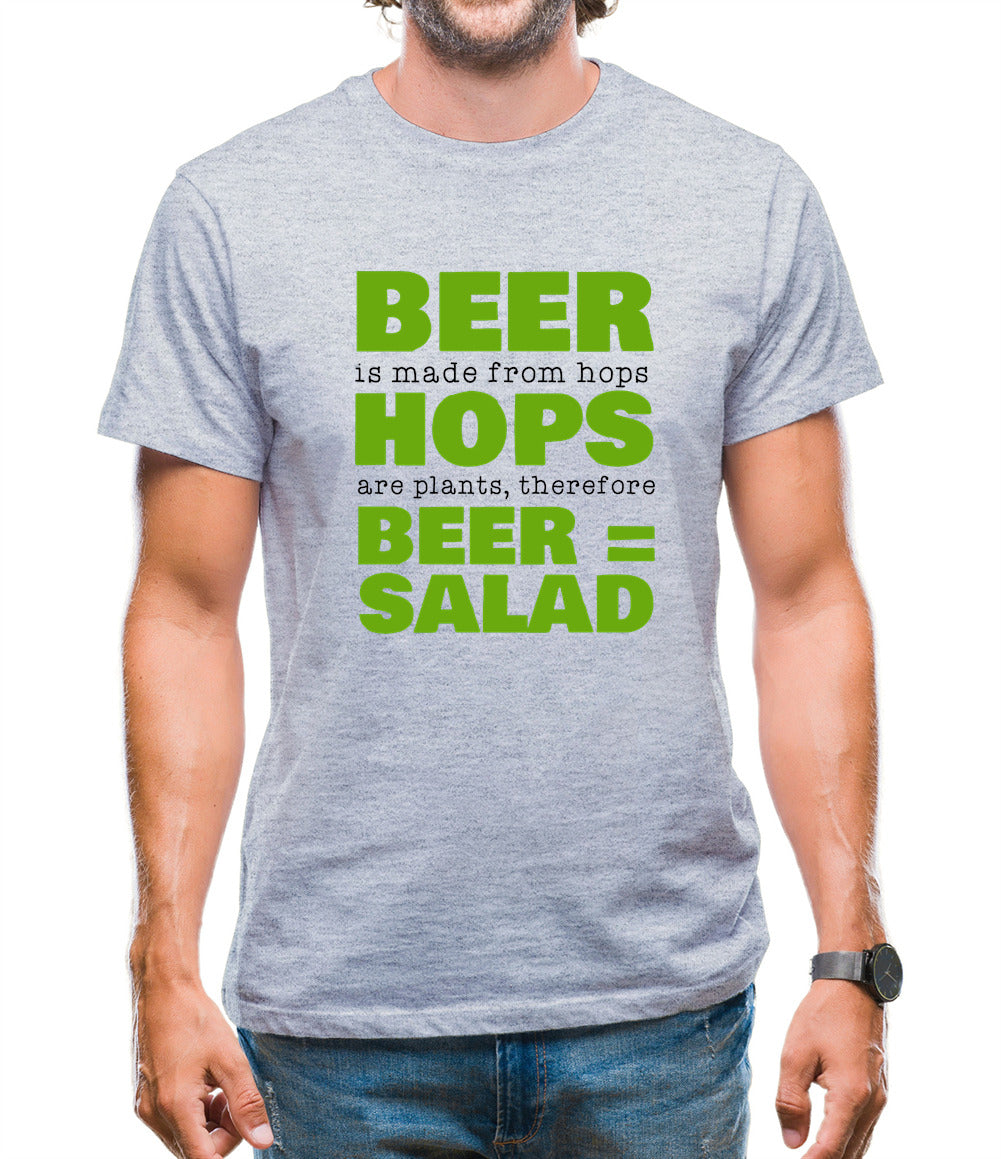 Beer = Salad Mens T-Shirt Beer = Salad Mens T-Shirt
