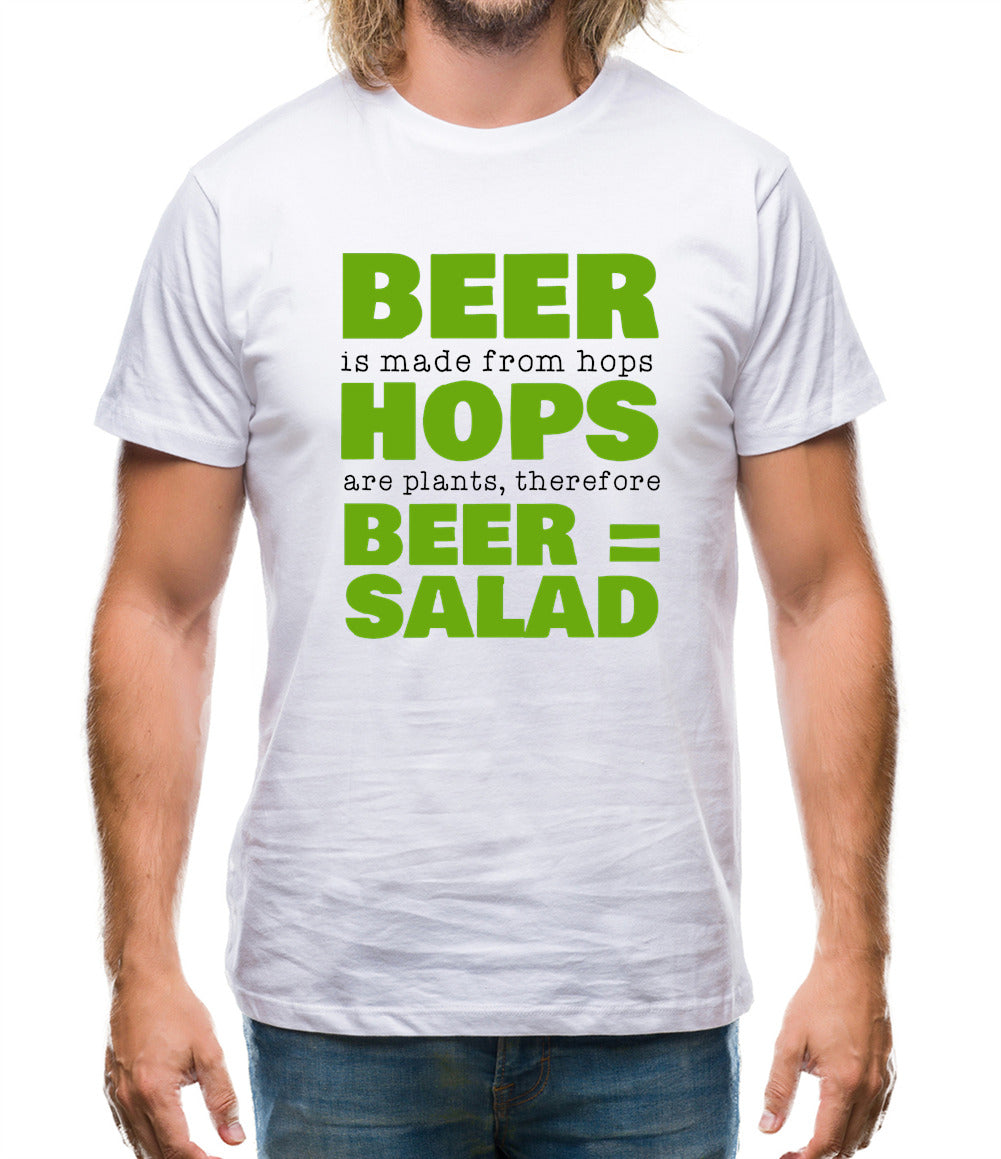 Beer = Salad Mens T-Shirt Beer = Salad Mens T-Shirt