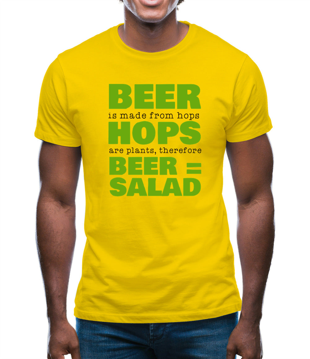 Beer = Salad Mens T-Shirt Beer = Salad Mens T-Shirt