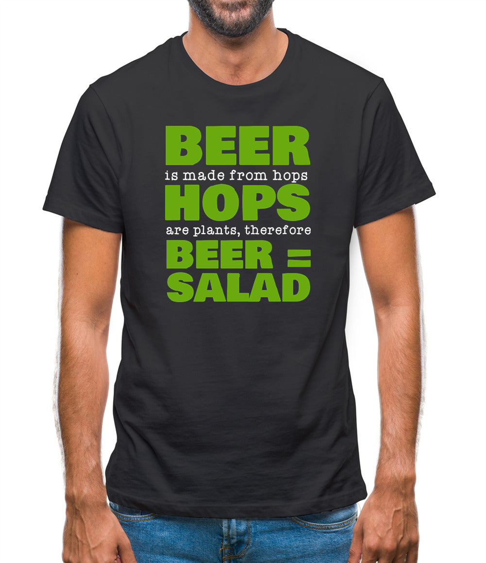 Beer = Salad Mens T-Shirt Beer = Salad Mens T-Shirt