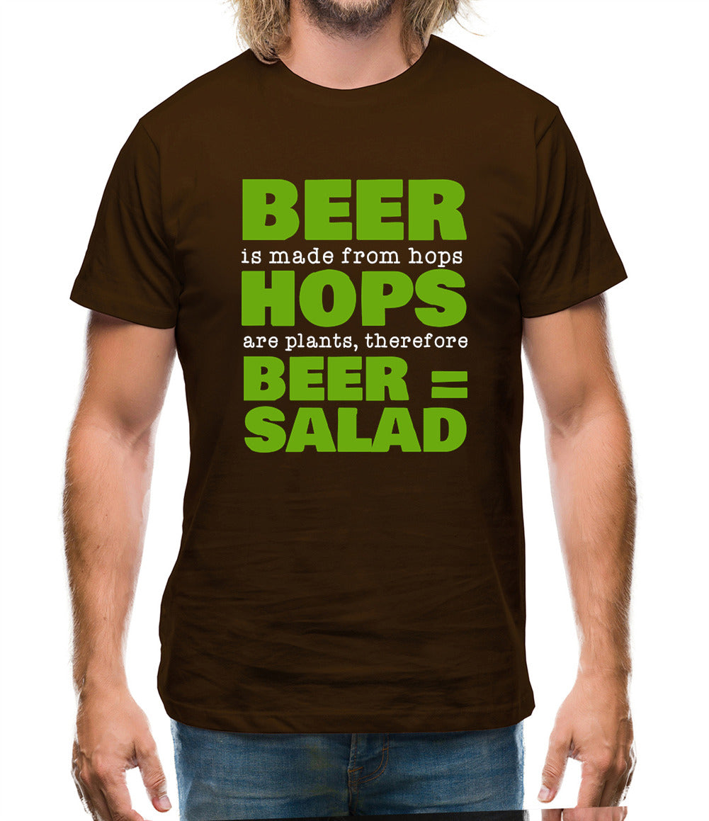 Beer = Salad Mens T-Shirt Beer = Salad Mens T-Shirt