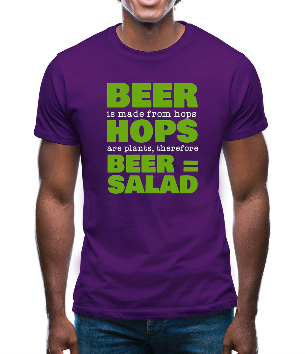 Beer = Salad Mens T-Shirt Beer = Salad Mens T-Shirt