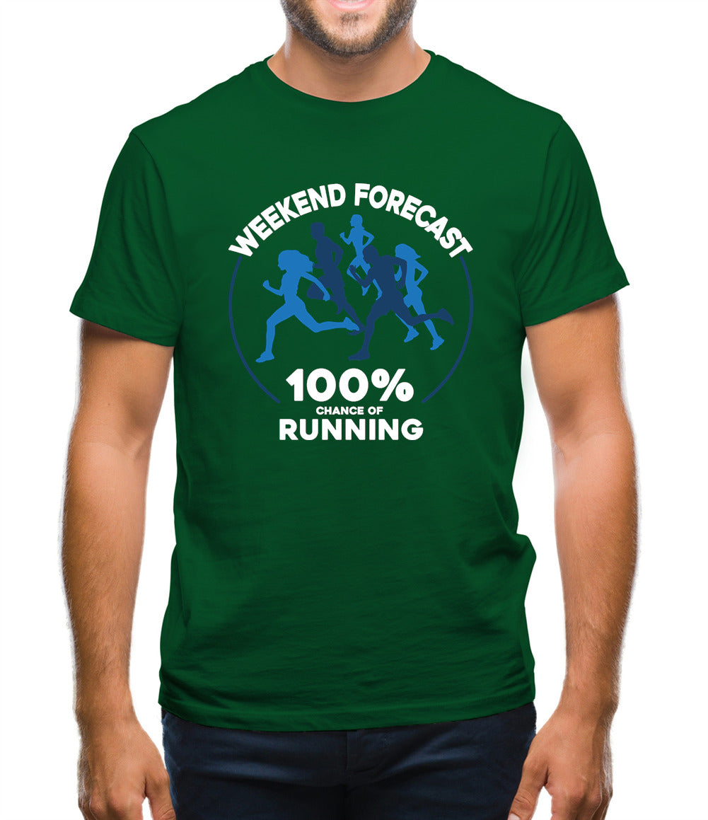 Weekend Forecast - Running Mens T-Shirt Weekend Forecast - Running Mens T-Shirt