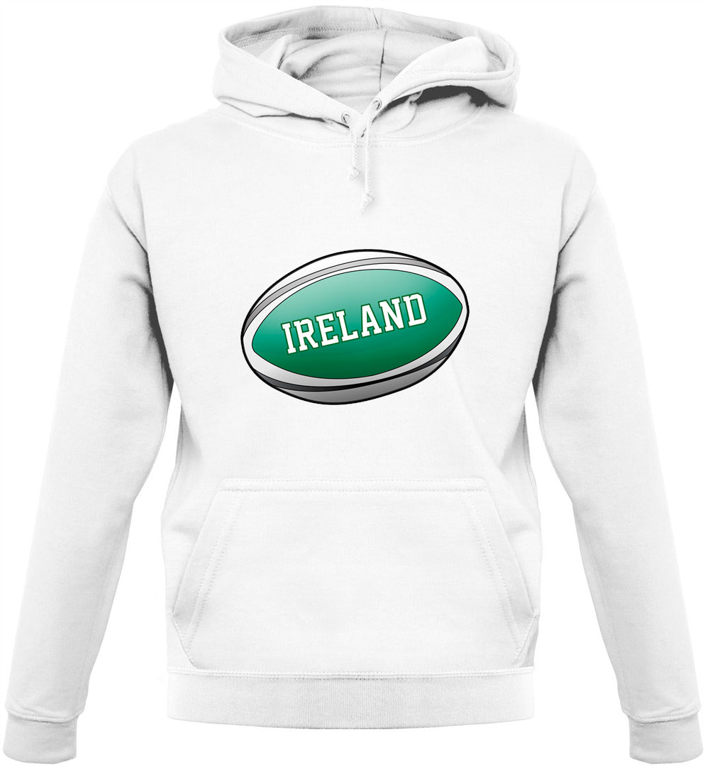 Irish Flag Rugby Ball Unisex Hoodie Irish Flag Rugby Ball Unisex Hoodie