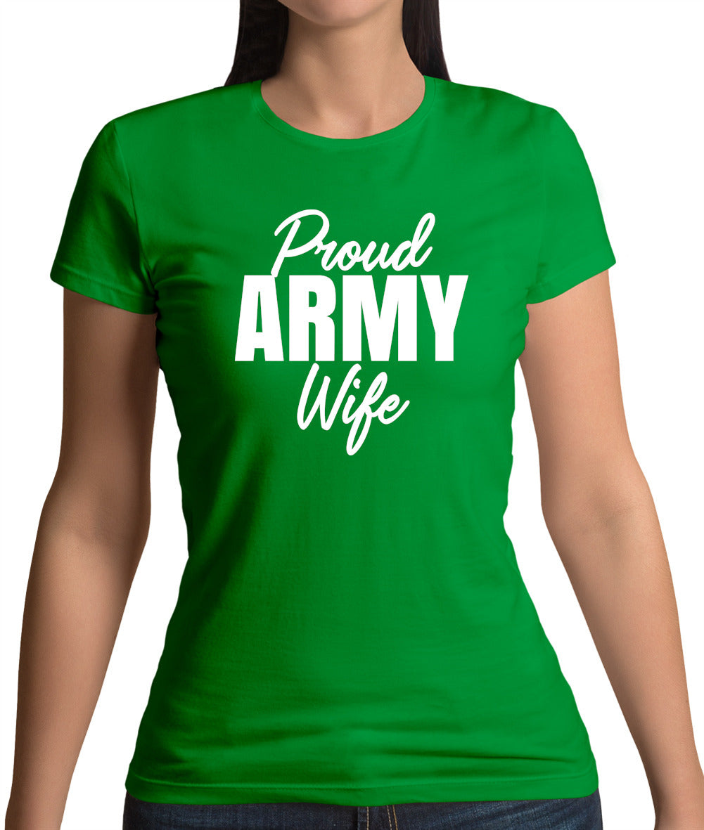 Proud Army Wife Womens T-Shirt Proud Army Wife Womens T-Shirt