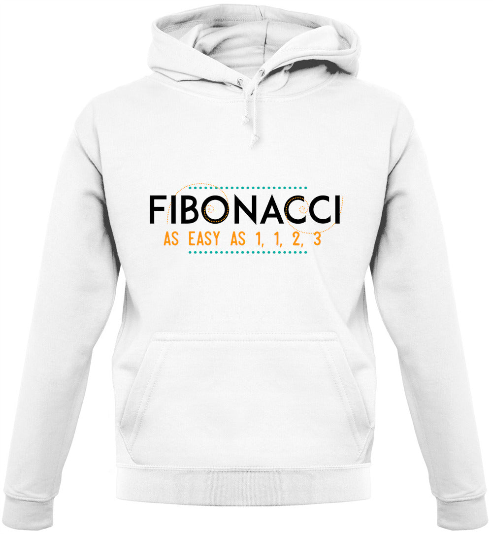 Fibonacci - As Easy As 1, 1, 2, 3 Unisex Hoodie Fibonacci - As Easy As 1, 1, 2, 3 Unisex Hoodie