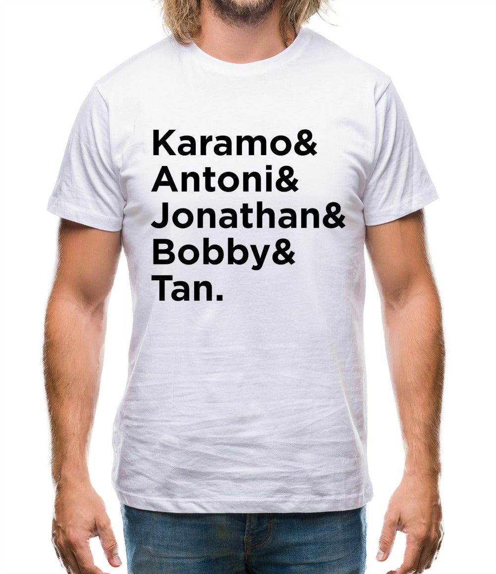 Queer Eye Name List Mens T-Shirt Queer Eye Name List Mens T-Shirt