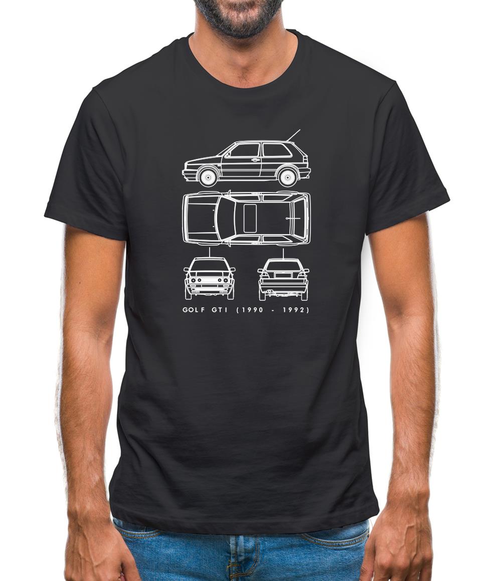 4 View Golf Gti Mk2 Mens T-Shirt 4 View Golf Gti Mk2 Mens T-Shirt
