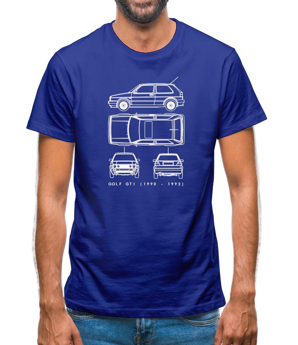 4 View Golf Gti Mk2 Mens T-Shirt 4 View Golf Gti Mk2 Mens T-Shirt
