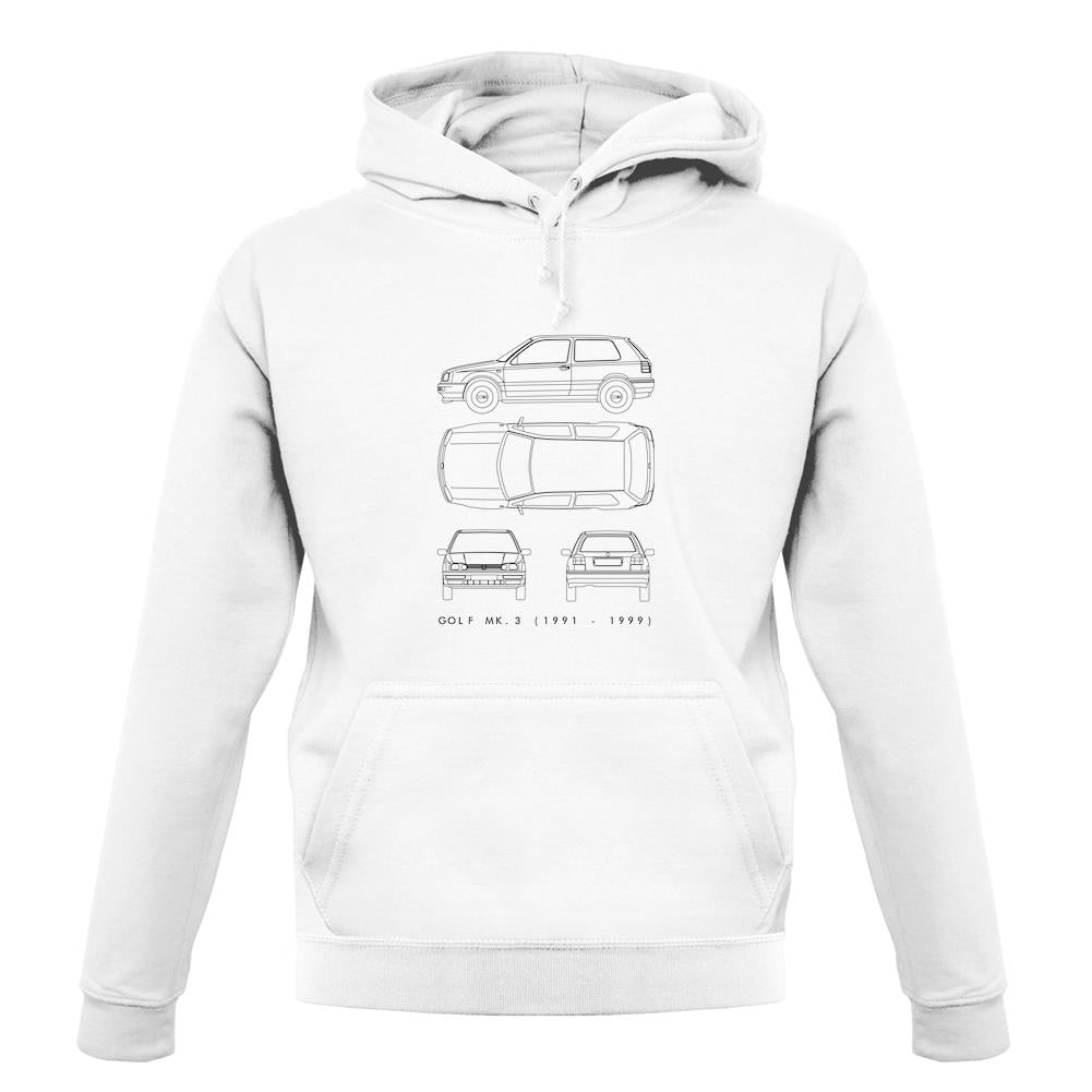 4 View Golf Mk3 unisex hoodie 4 View Golf Mk3 unisex hoodie