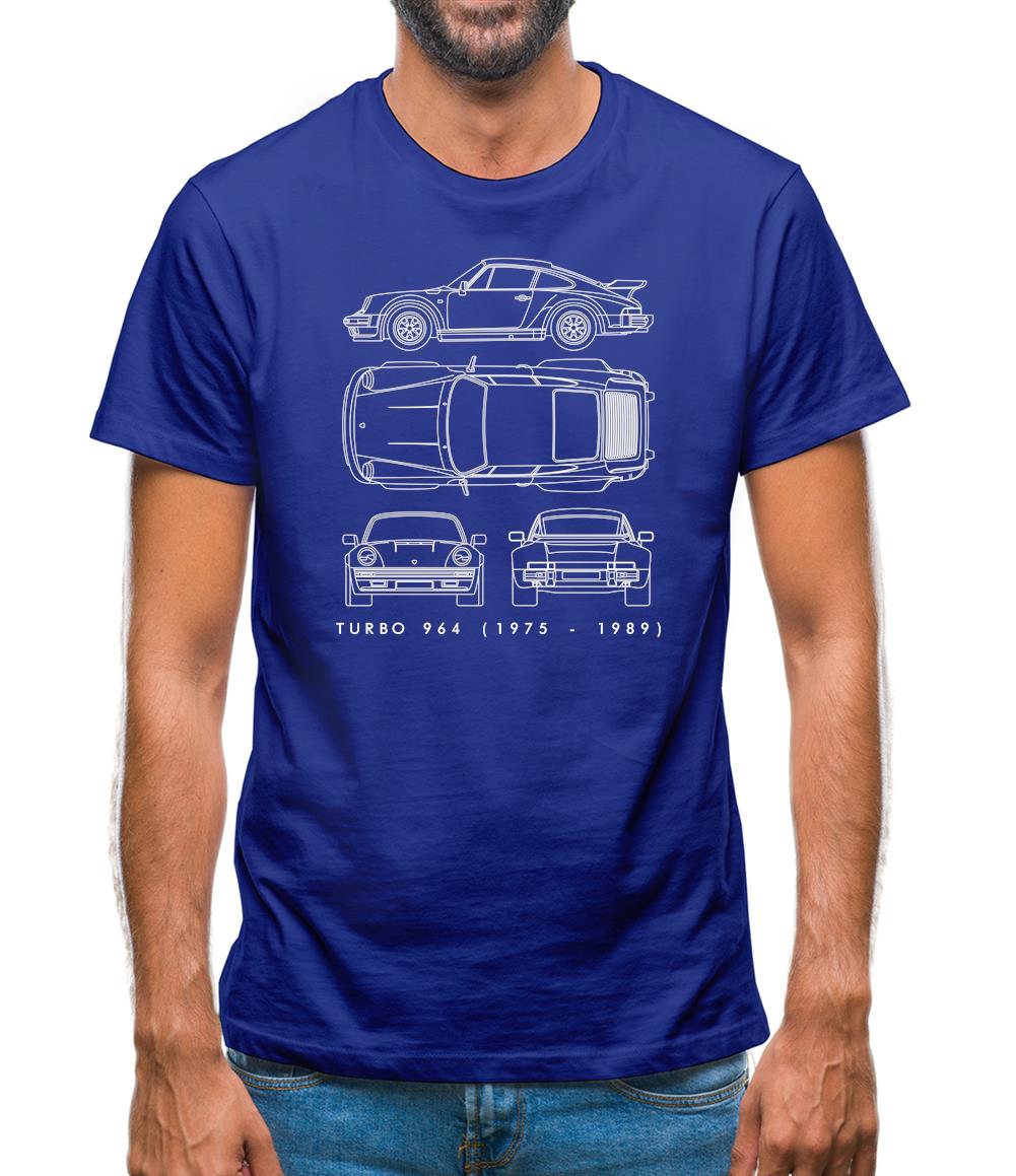 Blue Print 911 T 964 Mens T-Shirt Blue Print 911 T 964 Mens T-Shirt