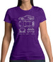 Blue Print 911 T 996 Womens T-Shirt Blue Print 911 T 996 Womens T-Shirt