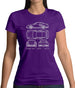 Blue Print 911 T 997 Womens T-Shirt Blue Print 911 T 997 Womens T-Shirt