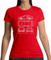 Blue Print 911 T 997 Womens T-Shirt Blue Print 911 T 997 Womens T-Shirt