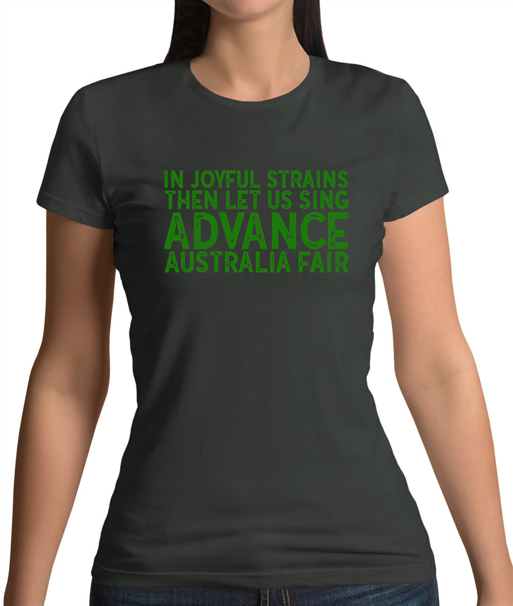 Advance Australia Fair Womens T-Shirt Advance Australia Fair Womens T-Shirt