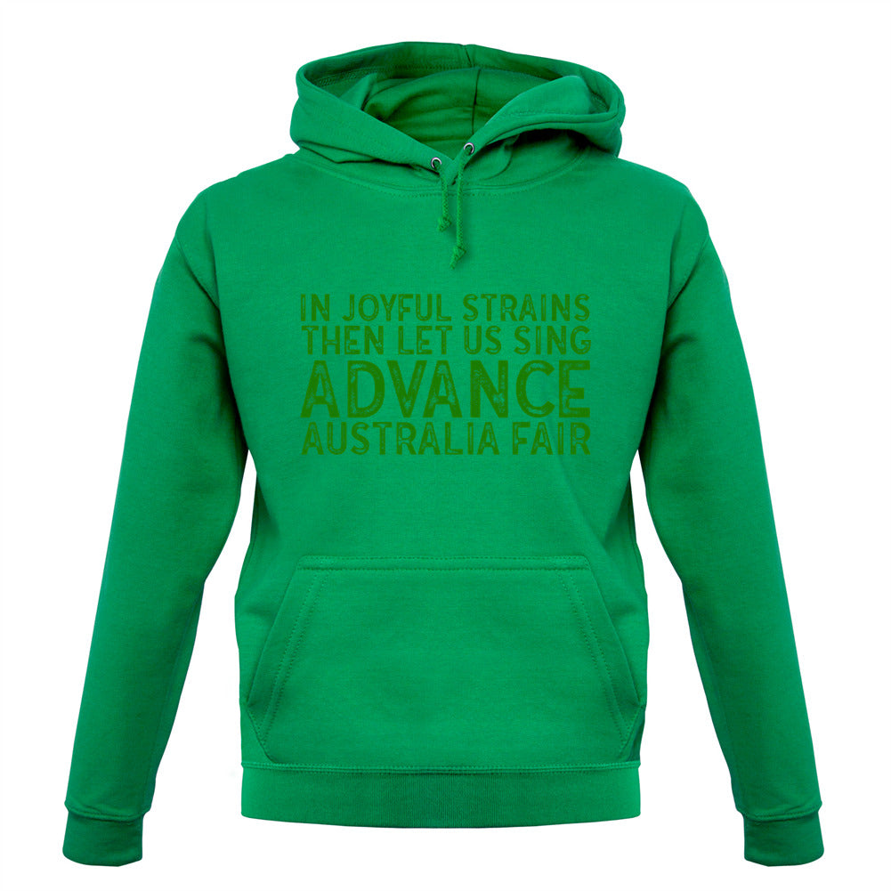 Advance Australia Fair Unisex Hoodie Advance Australia Fair Unisex Hoodie