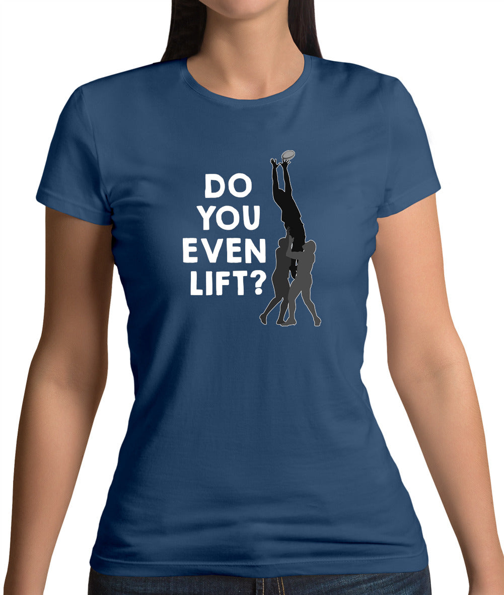 Do You Even Lift (Rugby Lineout) Womens T-Shirt Do You Even Lift (Rugby Lineout) Womens T-Shirt
