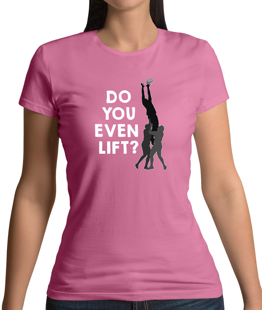 Do You Even Lift (Rugby Lineout) Womens T-Shirt Do You Even Lift (Rugby Lineout) Womens T-Shirt
