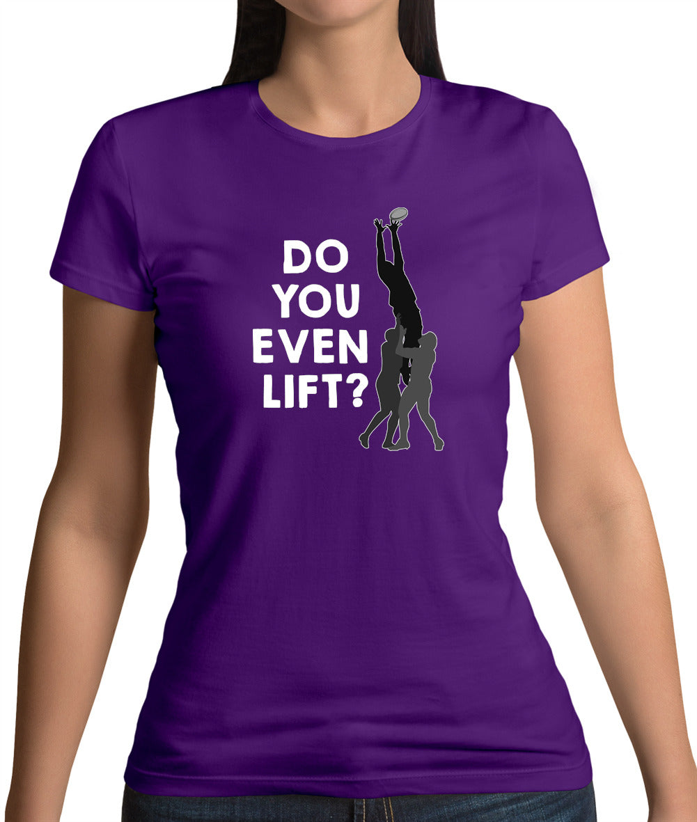 Do You Even Lift (Rugby Lineout) Womens T-Shirt Do You Even Lift (Rugby Lineout) Womens T-Shirt