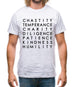 7 Catholic Virtues Mens T-Shirt 7 Catholic Virtues Mens T-Shirt