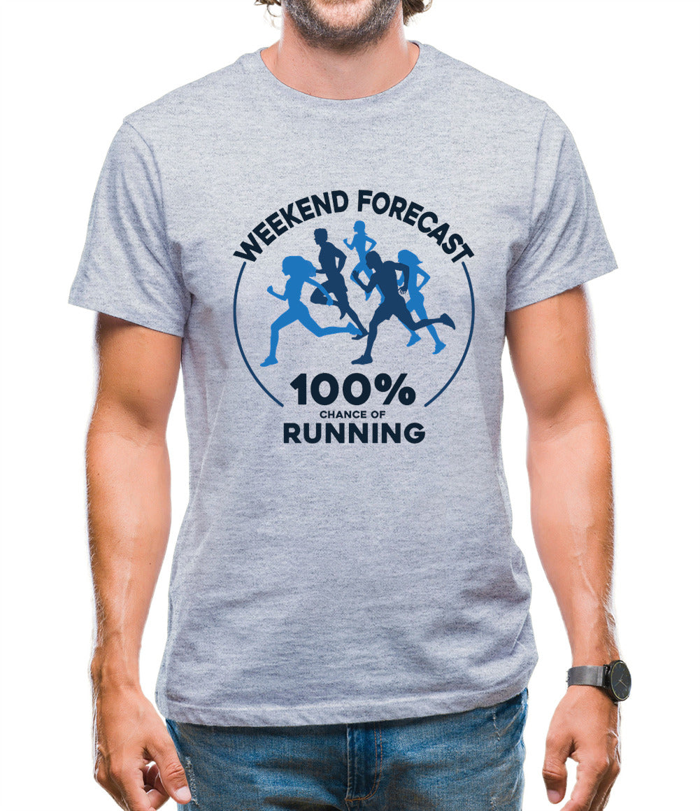 Weekend Forecast - Running Mens T-Shirt Weekend Forecast - Running Mens T-Shirt