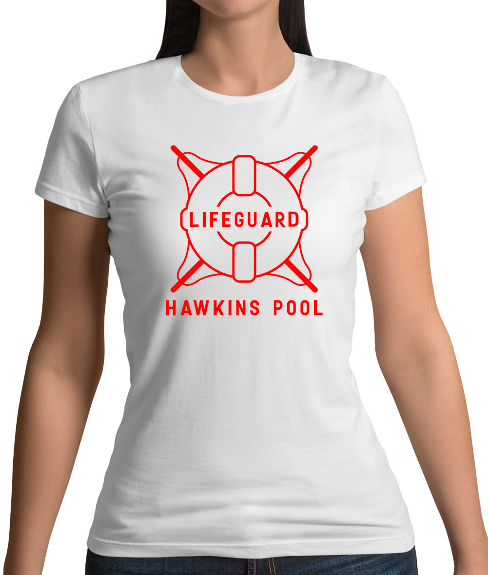 Lifeguard Hawkins Pool Womens T-Shirt Lifeguard Hawkins Pool Womens T-Shirt