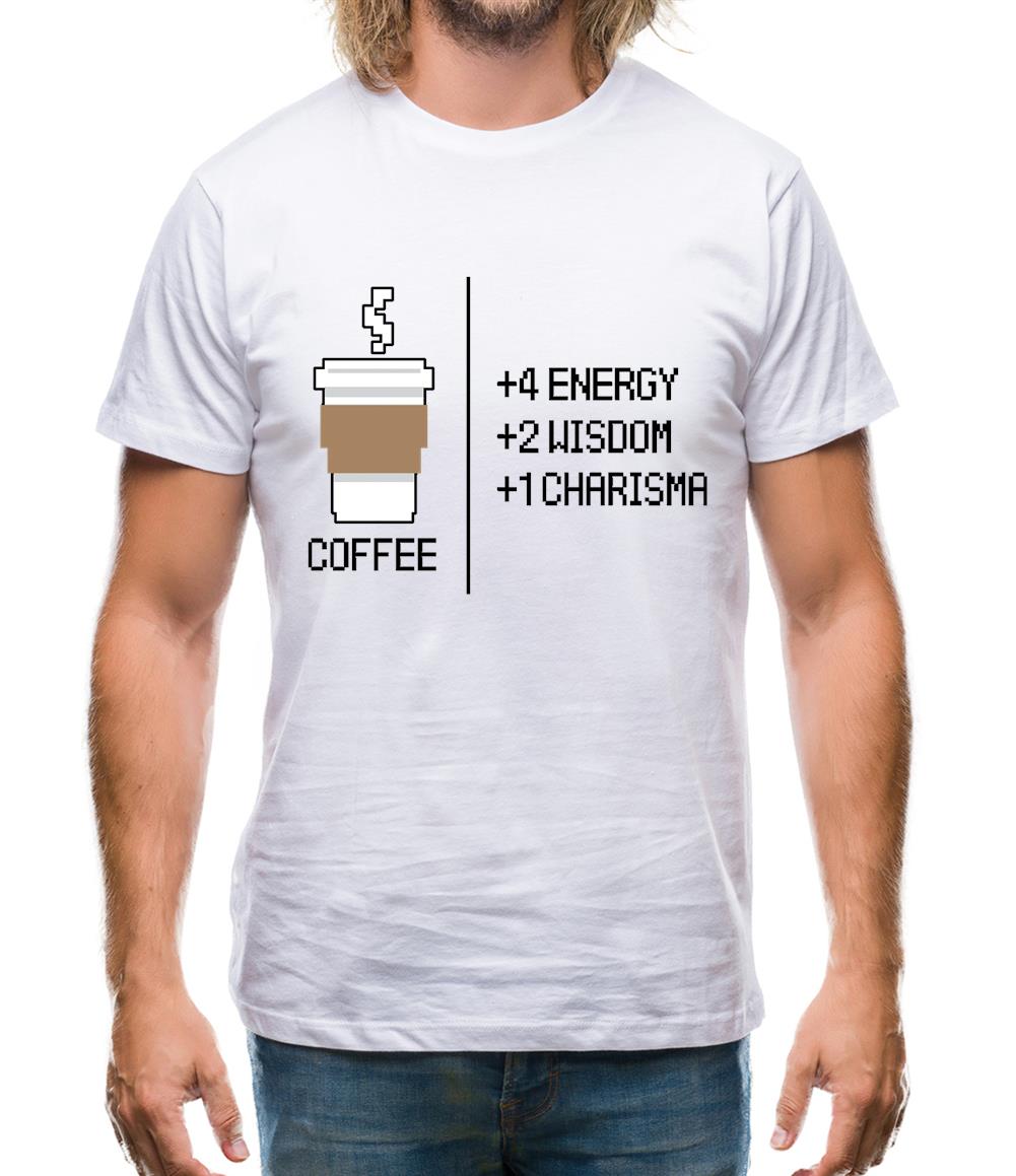 8 Bit Coffee Mens T-Shirt 8 Bit Coffee Mens T-Shirt