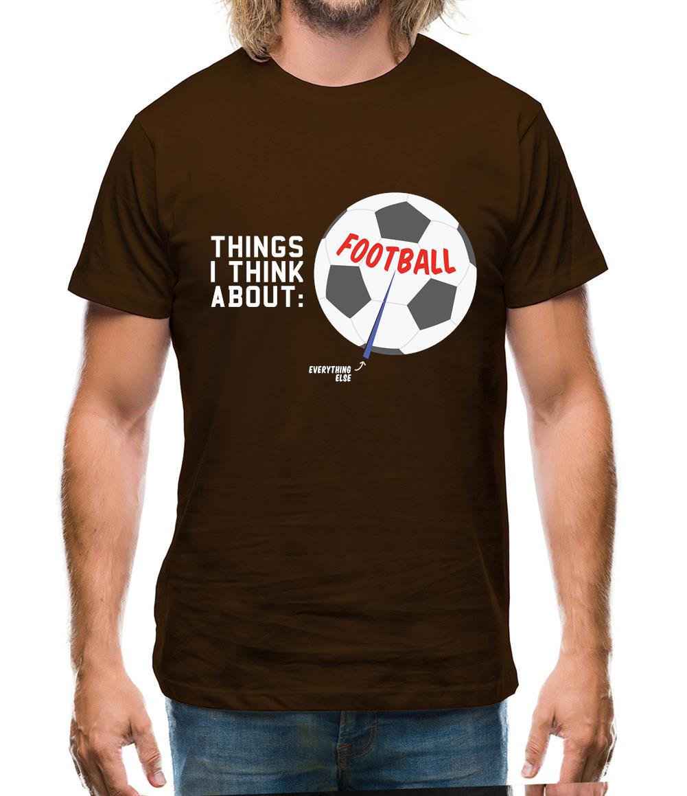 I Think About Football Mens T-Shirt I Think About Football Mens T-Shirt