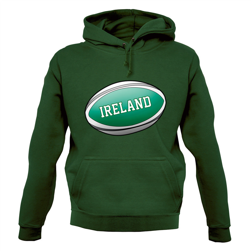 Irish Flag Rugby Ball Unisex Hoodie Irish Flag Rugby Ball Unisex Hoodie
