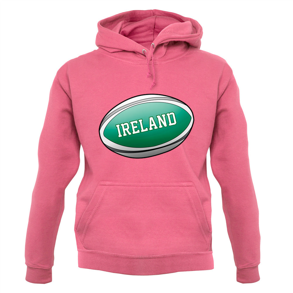 Irish Flag Rugby Ball Unisex Hoodie Irish Flag Rugby Ball Unisex Hoodie