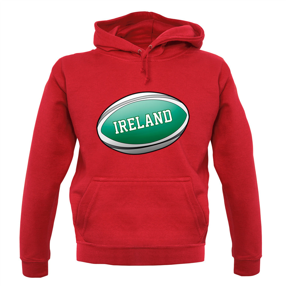 Irish Flag Rugby Ball Unisex Hoodie Irish Flag Rugby Ball Unisex Hoodie