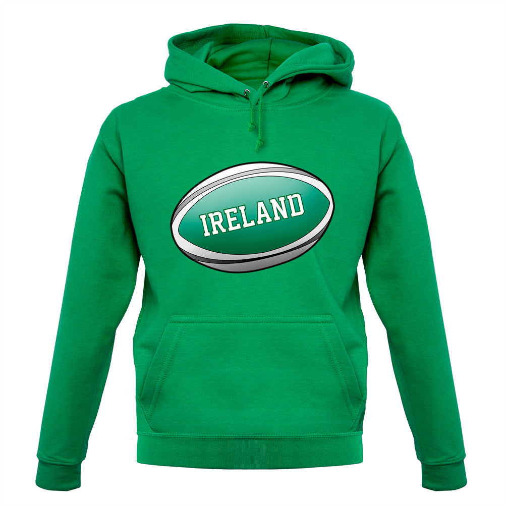 Irish Flag Rugby Ball Unisex Hoodie Irish Flag Rugby Ball Unisex Hoodie