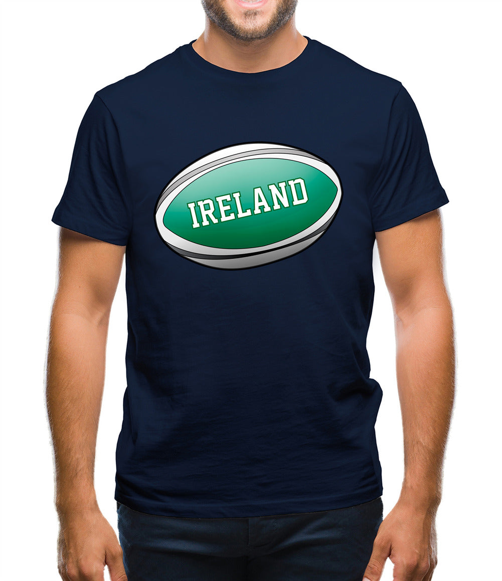 Irish Flag Rugby Ball Mens T-Shirt Irish Flag Rugby Ball Mens T-Shirt