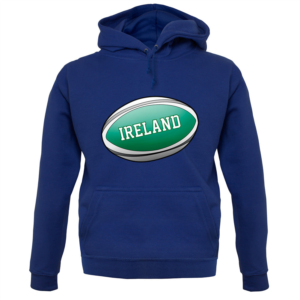 Irish Flag Rugby Ball Unisex Hoodie Irish Flag Rugby Ball Unisex Hoodie