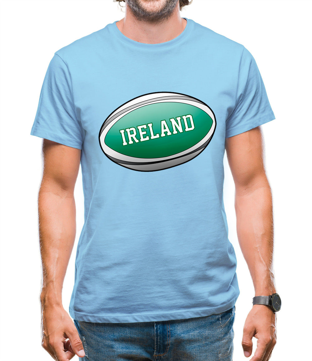 Irish Flag Rugby Ball Mens T-Shirt Irish Flag Rugby Ball Mens T-Shirt