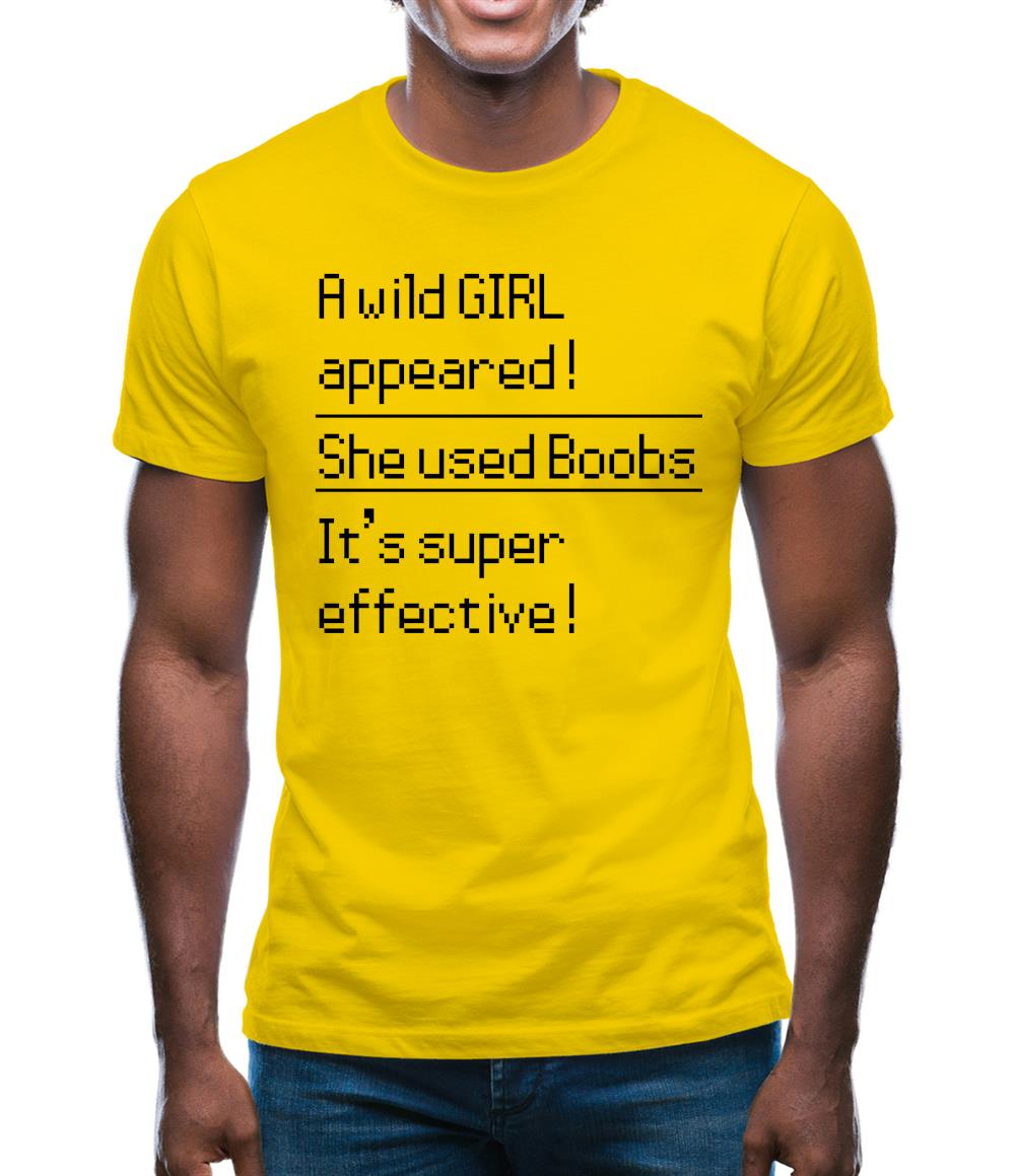 She Uses Boobs Mens T-Shirt