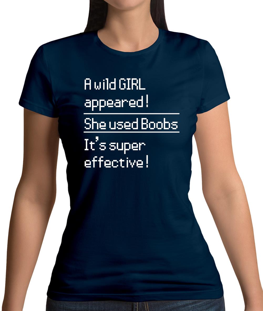 She Uses Boobs Womens T-Shirt She Uses Boobs Womens T-Shirt