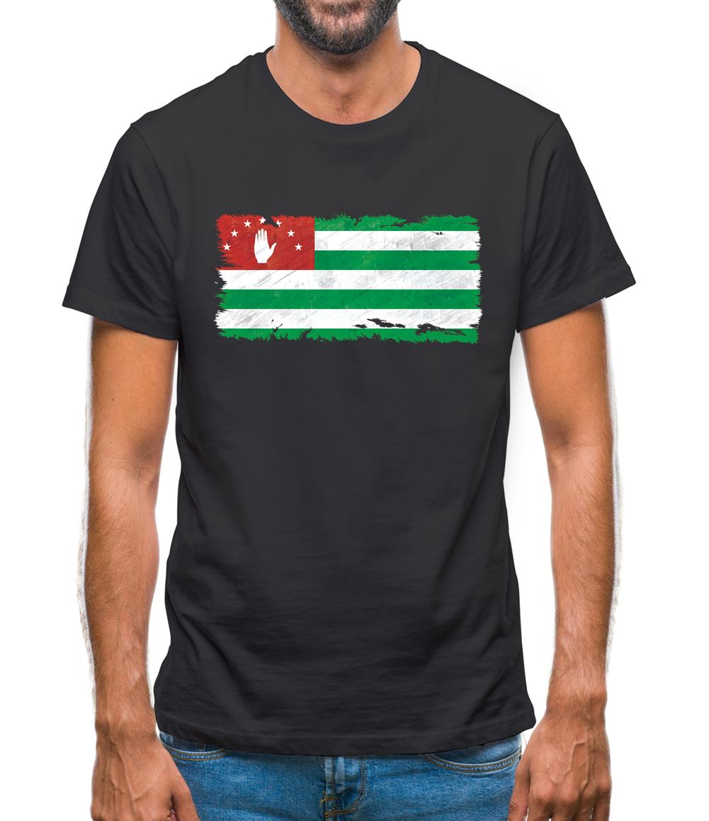 Abkhazia Grunge Style Flag Mens T-Shirt Abkhazia Grunge Style Flag Mens T-Shirt