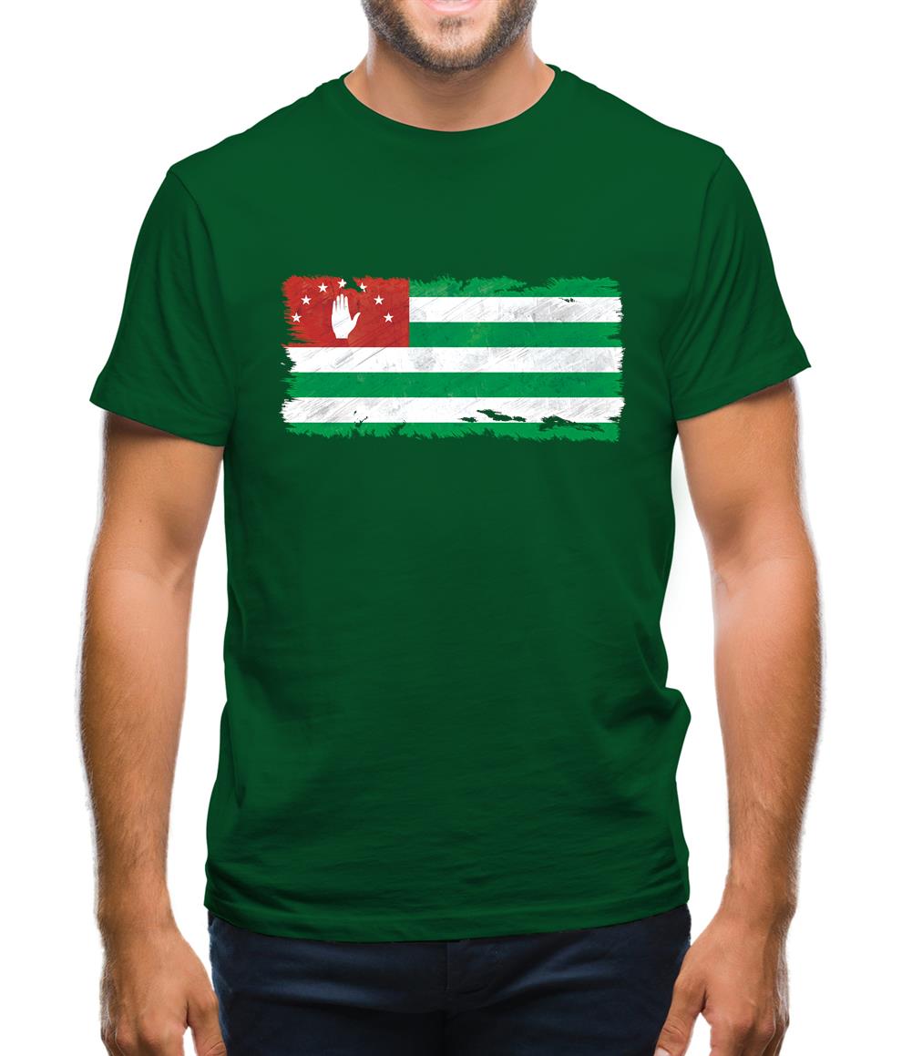 Abkhazia Grunge Style Flag Mens T-Shirt Abkhazia Grunge Style Flag Mens T-Shirt