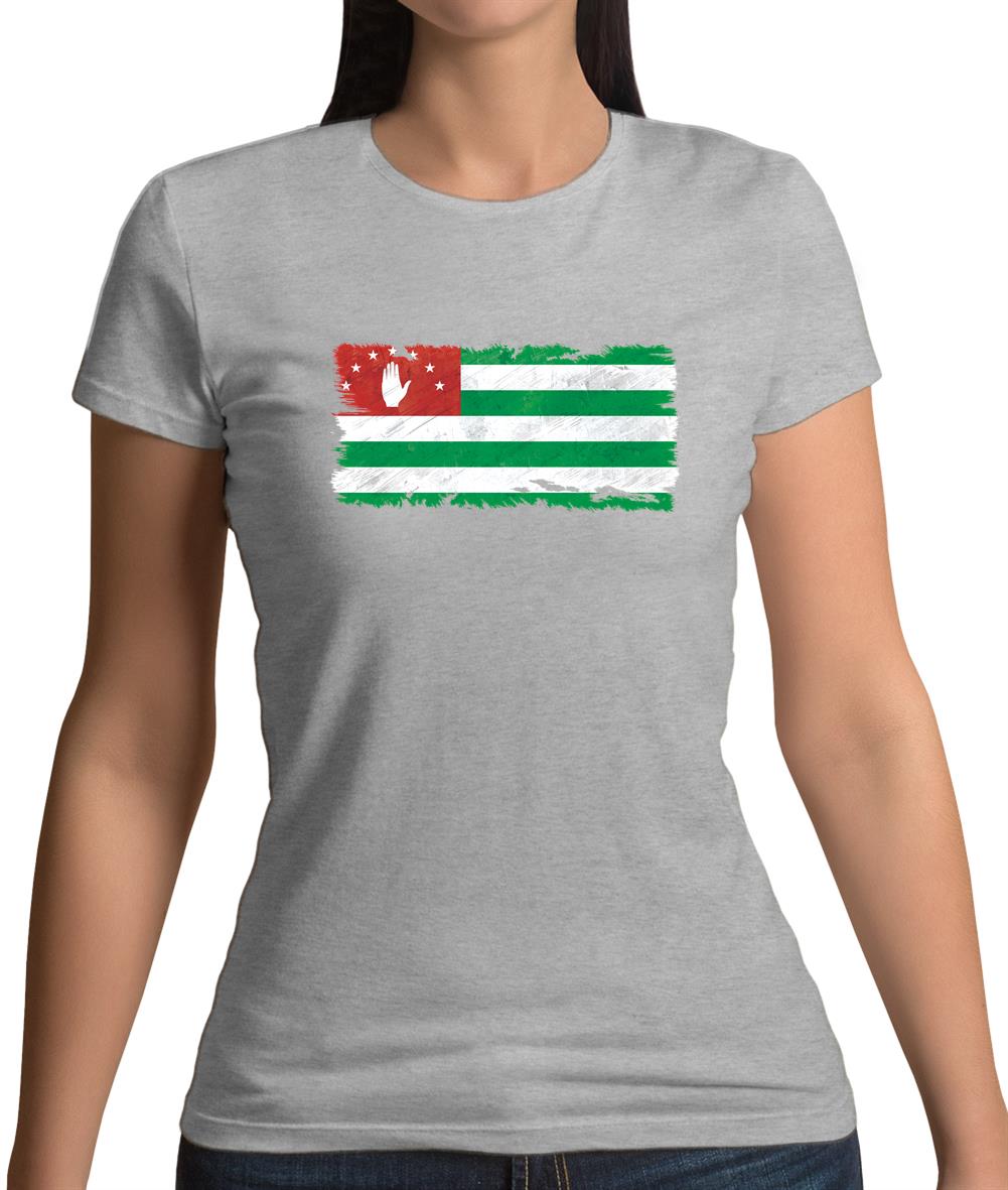 Abkhazia Grunge Style Flag Womens T-Shirt Abkhazia Grunge Style Flag Womens T-Shirt