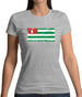 Abkhazia Grunge Style Flag Womens T-Shirt Abkhazia Grunge Style Flag Womens T-Shirt