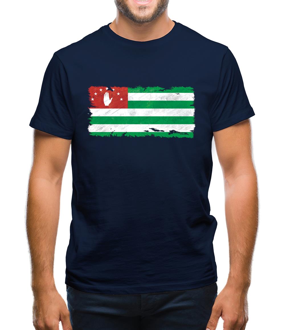 Abkhazia Grunge Style Flag Mens T-Shirt Abkhazia Grunge Style Flag Mens T-Shirt