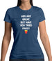 Abs Are Great, Fries Womens T-Shirt Abs Are Great, Fries Womens T-Shirt