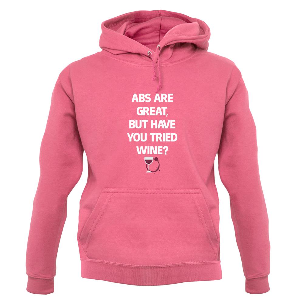 Abs Are Great, Wine unisex hoodie Abs Are Great, Wine unisex hoodie