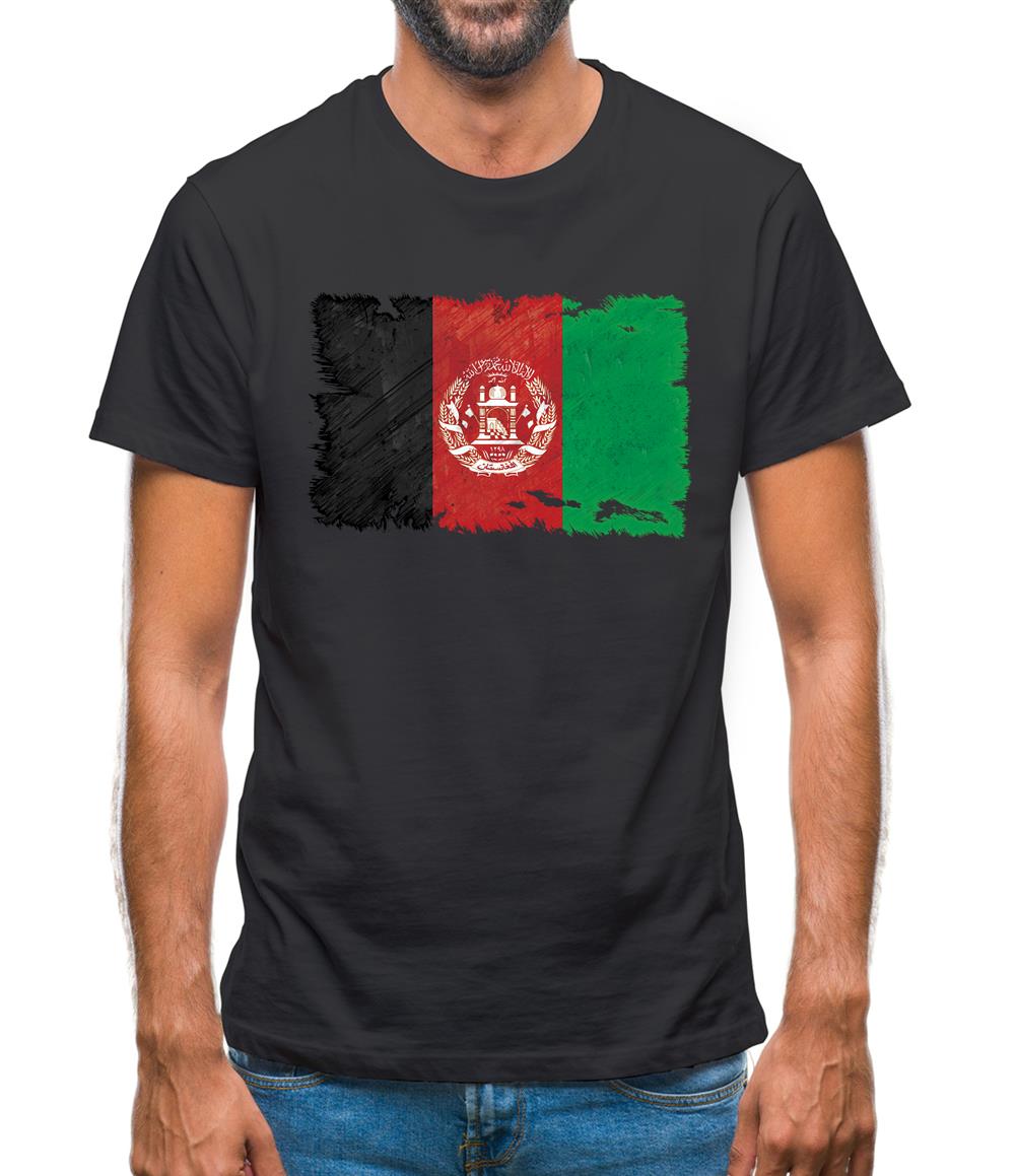 Afghanistan Grunge Style Flag Mens T-Shirt Afghanistan Grunge Style Flag Mens T-Shirt