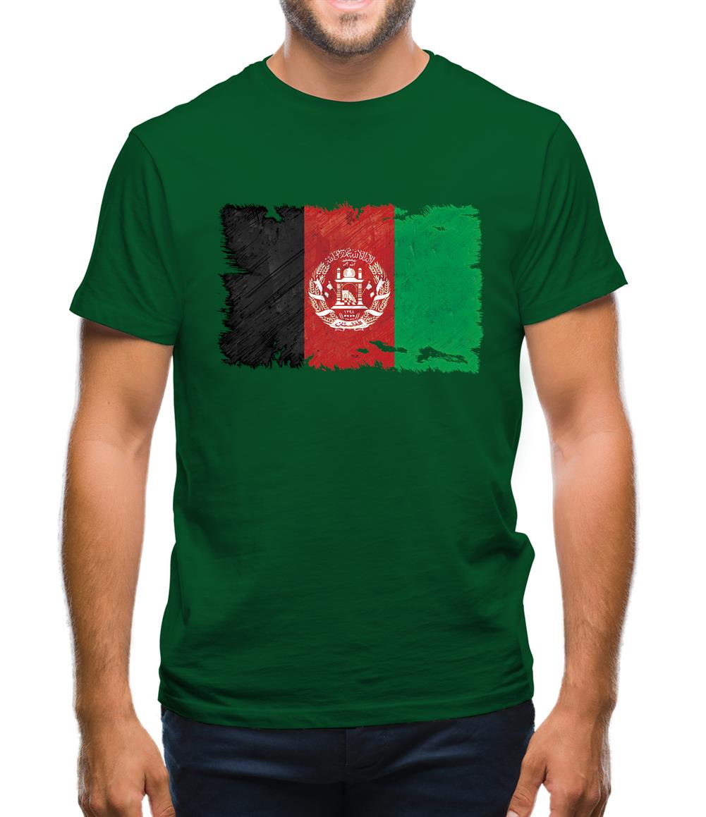 Afghanistan Grunge Style Flag Mens T-Shirt Afghanistan Grunge Style Flag Mens T-Shirt