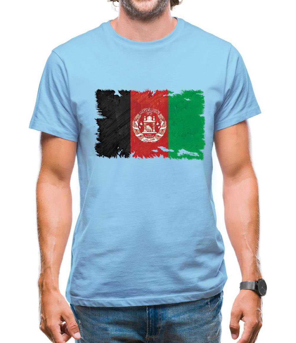 Afghanistan Grunge Style Flag Mens T-Shirt Afghanistan Grunge Style Flag Mens T-Shirt