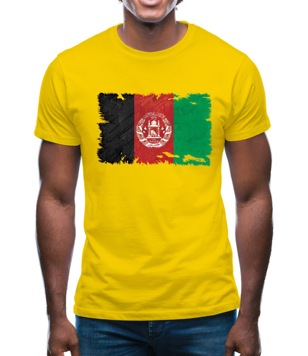 Afghanistan Grunge Style Flag Mens T-Shirt Afghanistan Grunge Style Flag Mens T-Shirt
