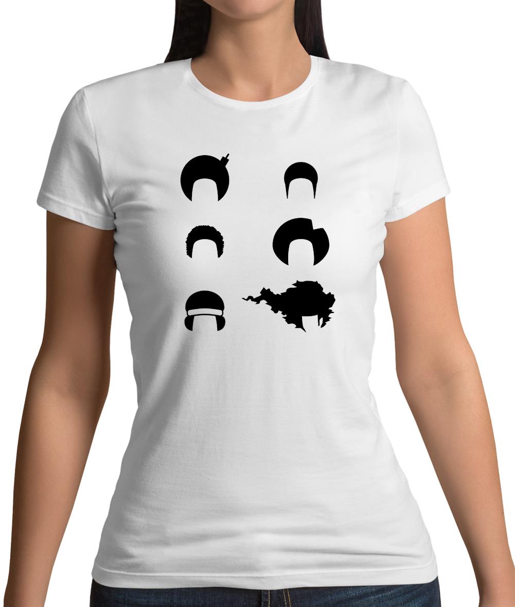 Afro Funky Hair Styles Womens T-Shirt Afro Funky Hair Styles Womens T-Shirt